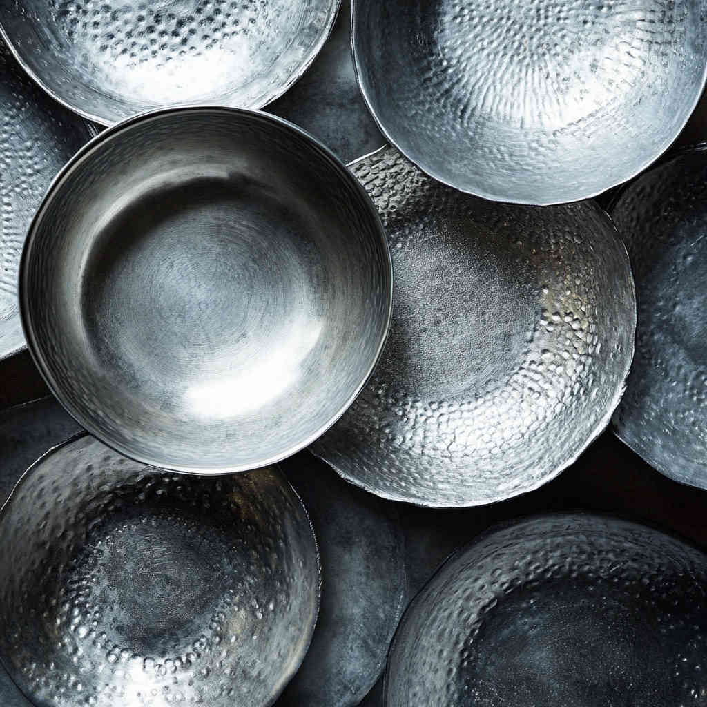 Aluminum circles crafted into cookware